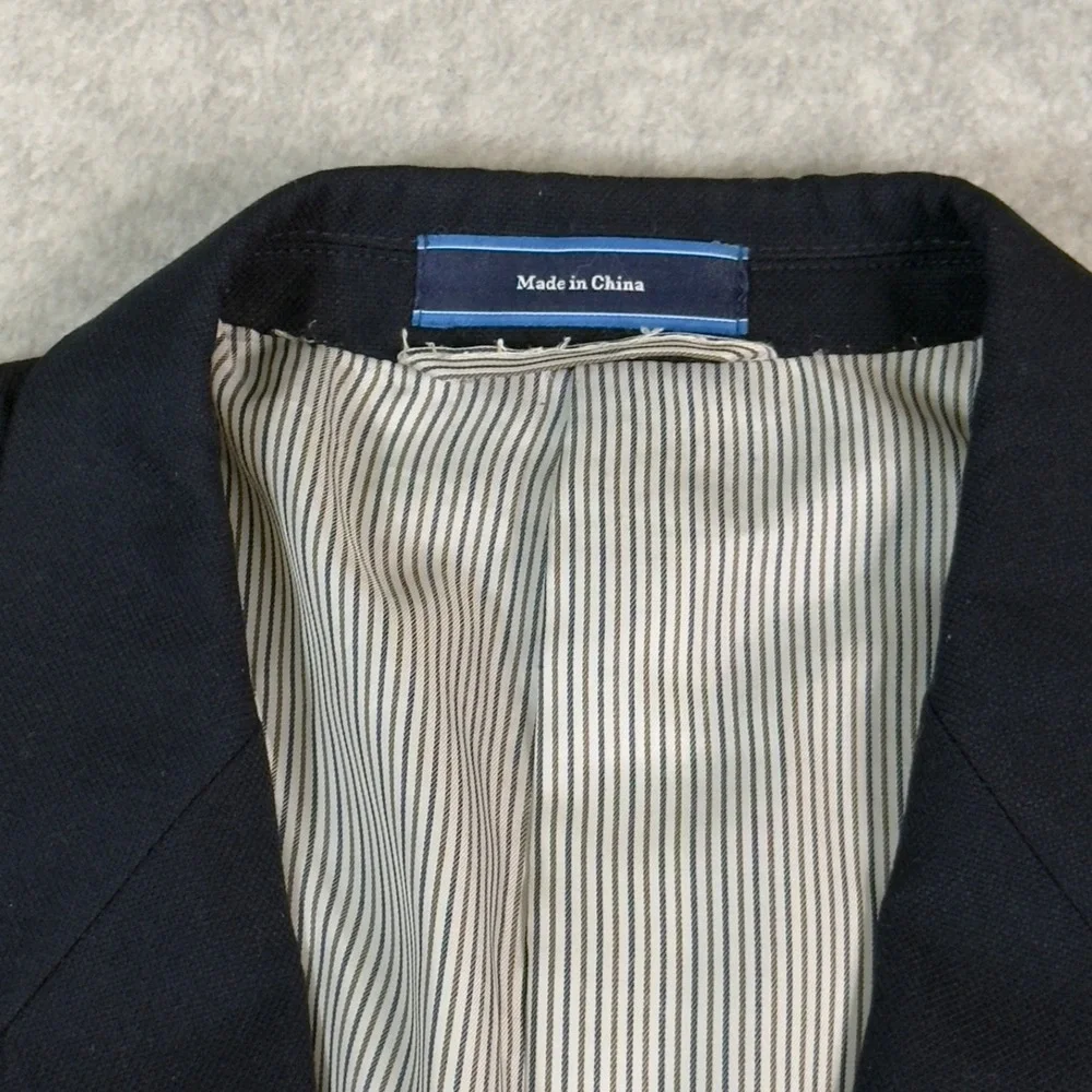 CROFT & BARROW Men's Blazer Sz. 44S Poly/Rayon Blend Dark Gray Sport Coat Jacket